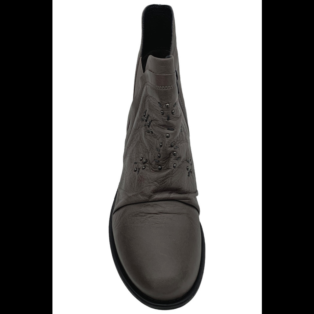 Miz Mooz Leather Wide Width Ankle Boots Limit Graphite - Medium - Picture 3 of 4